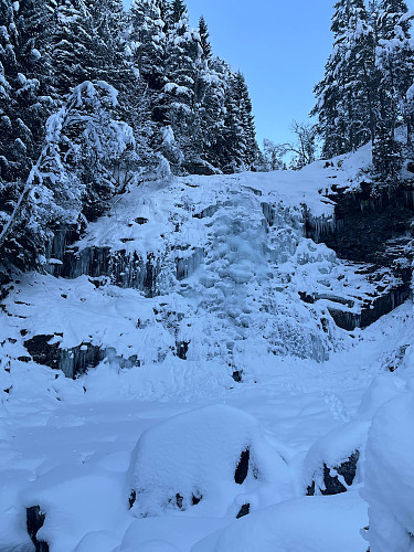 Kirkhornselva øverste foss