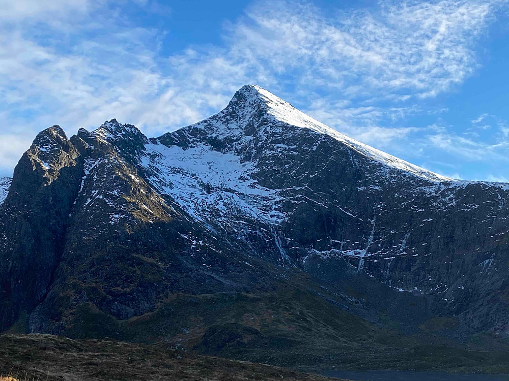 Nordveggen på Sjeviothornet