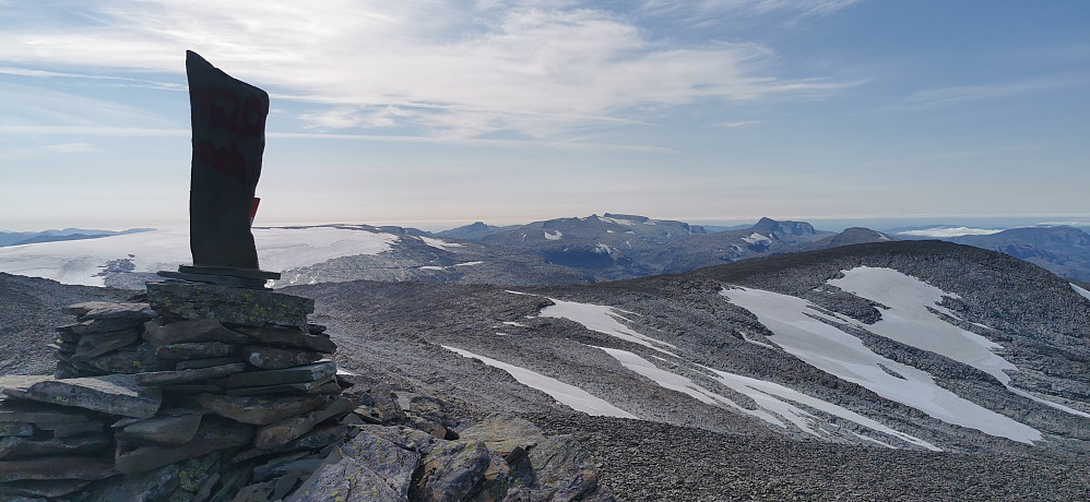  Ifrå Bukkenibba 1520 moh Bremanger mot Høgefjellet 1411 moh Bremanger 
