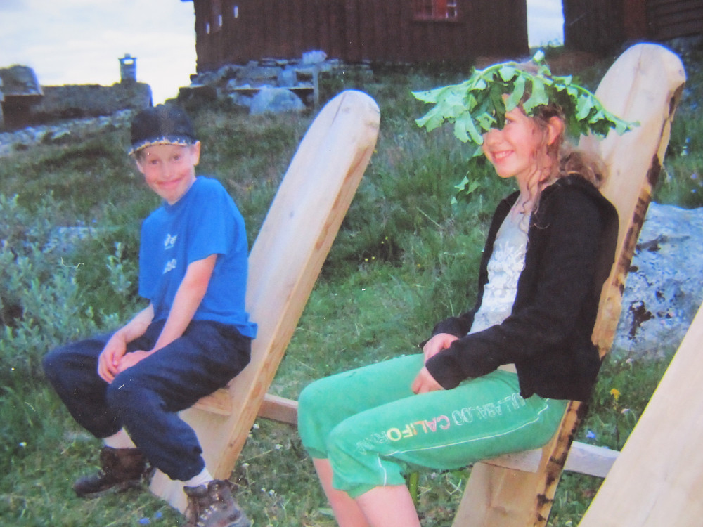 Vegard og Miriam. To søskenbarn fulle i splint på Spiterstulen :) 