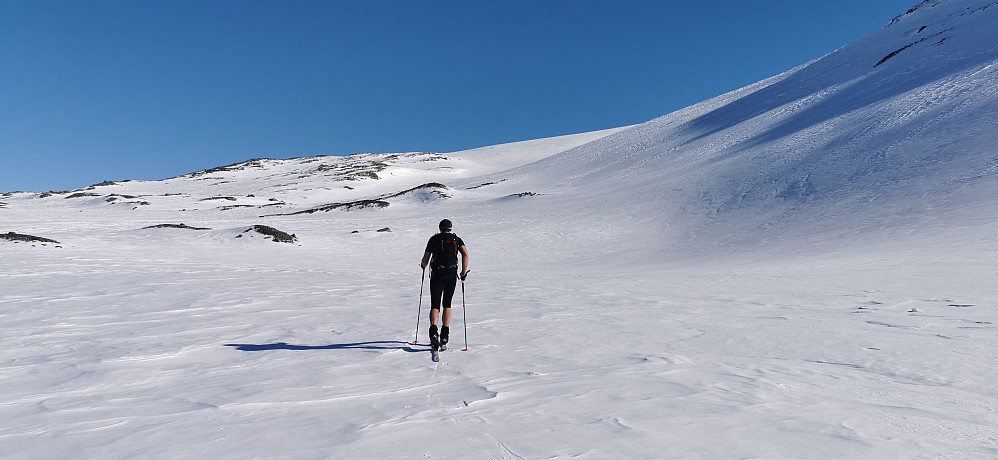Ein slakk og fin oppgang ved Myklebustbreen 