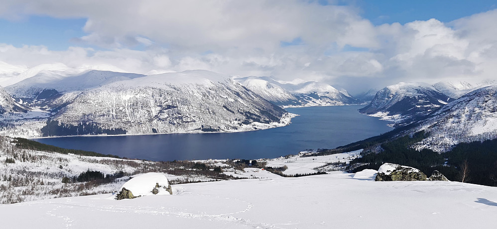 Fint skue mot Jølstravatnet
