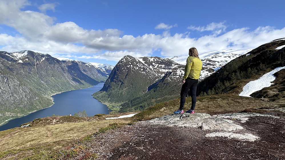 Med eit flott skue innover Kjøsnesfjorden