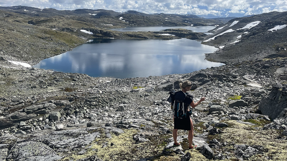 Der var øyeblikket som fekk tida til å stå stille! På ca 1500 moh mot toppen av Store Liahovden 1763 moh