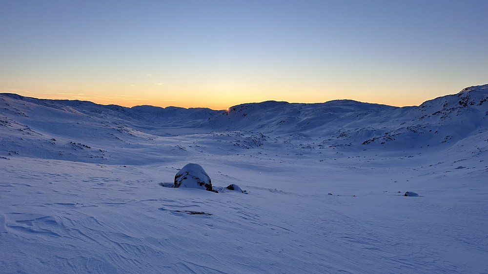Vinterlyset ved Viddalsfjellet