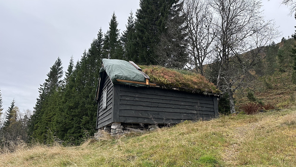Fått lagt på presenning på støylstaket! Etter å ha oppdaga eim lekkasje. Dugnadsjobb å ordne til sommeren igjen! 