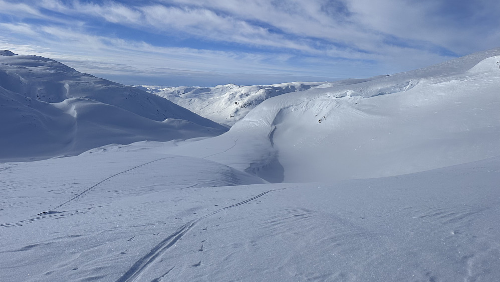 Nydelige linjer i opptakta til Fresvikbreen