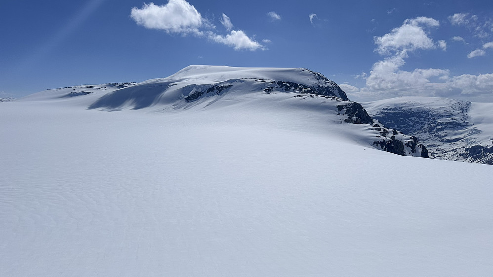 Ifrå Tverrfjellet mot neste fjell mål Raudskarvfjellet 1887 moh