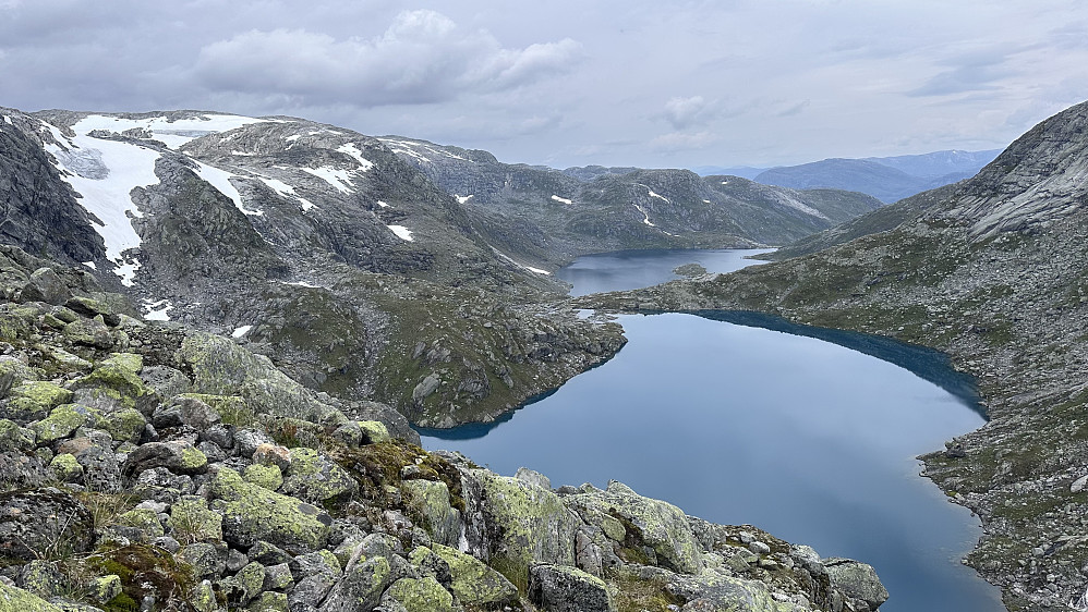 Siste del av tur og nedstigning ifrå Bjørneryggen