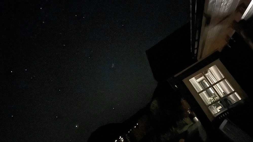 Fint å nyte èin klar nattehimmel! 