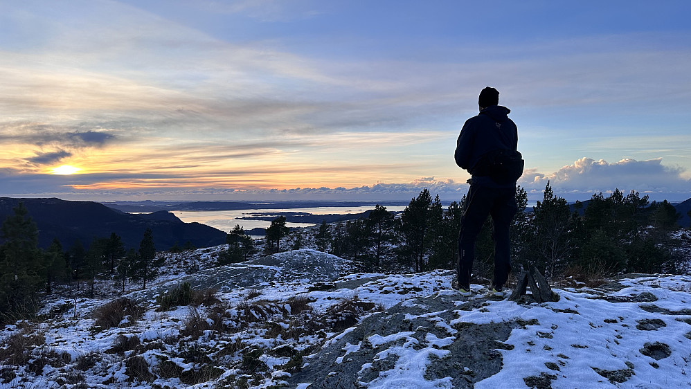 Fin solnedgang ifrå Litlefjellet 