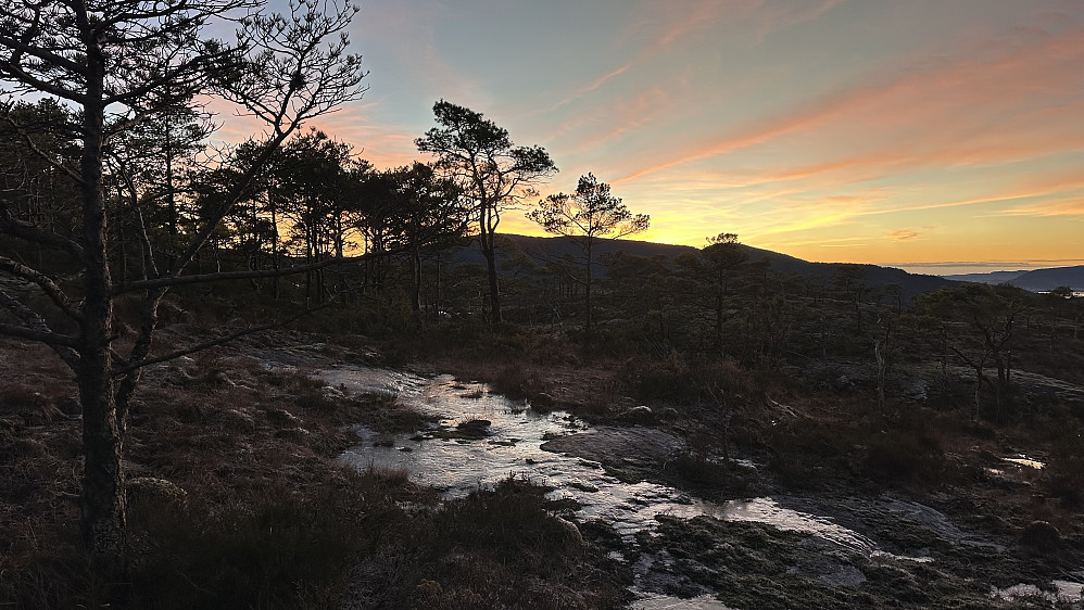 Fint å få med solnedgangen på retur