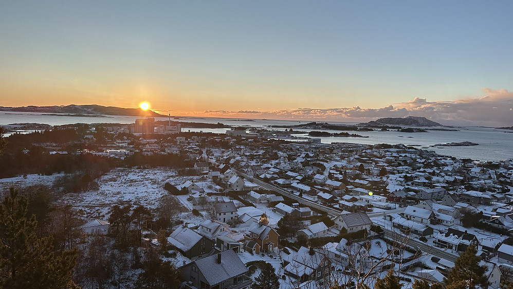 Solnedgang ifrå Storåsen