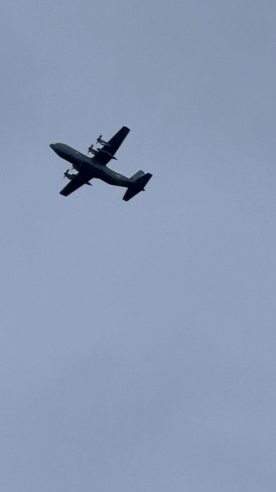 Vel heime kom det eit Hercules på lav høgde over Jølstravatnet! 