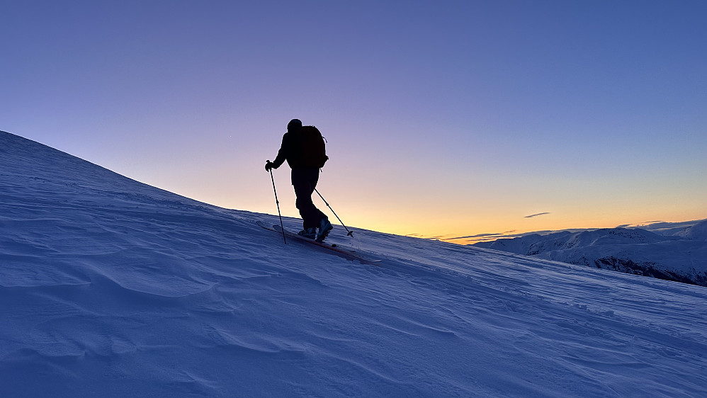 Vinter himmelen på vei opp til topps! 