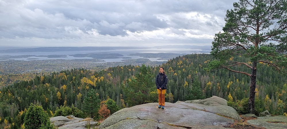 På utsiktspunktet ved Nordre Kolsås