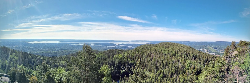 Panoramautsikt fra Nordre Kolsås