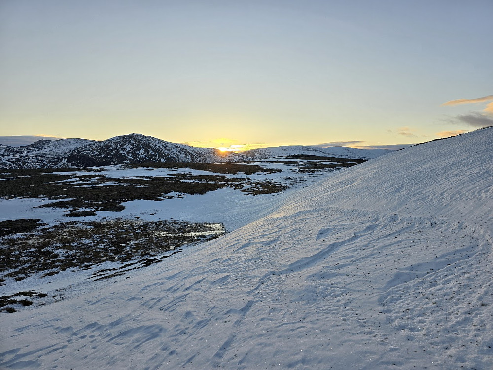 Solen treffer meg