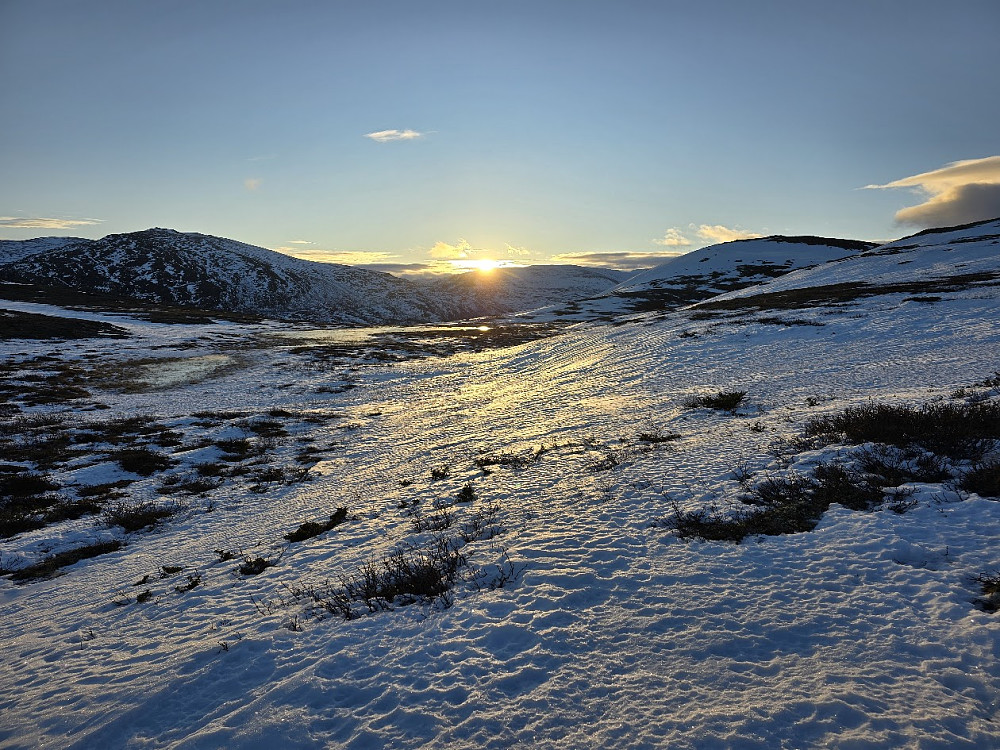 Lite snø, stort sett - men noen steder var det da noe
