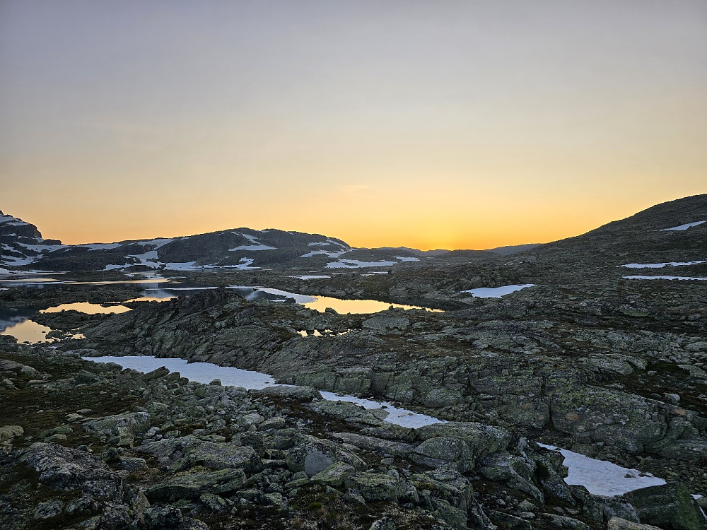 Solnedgang på lørdag