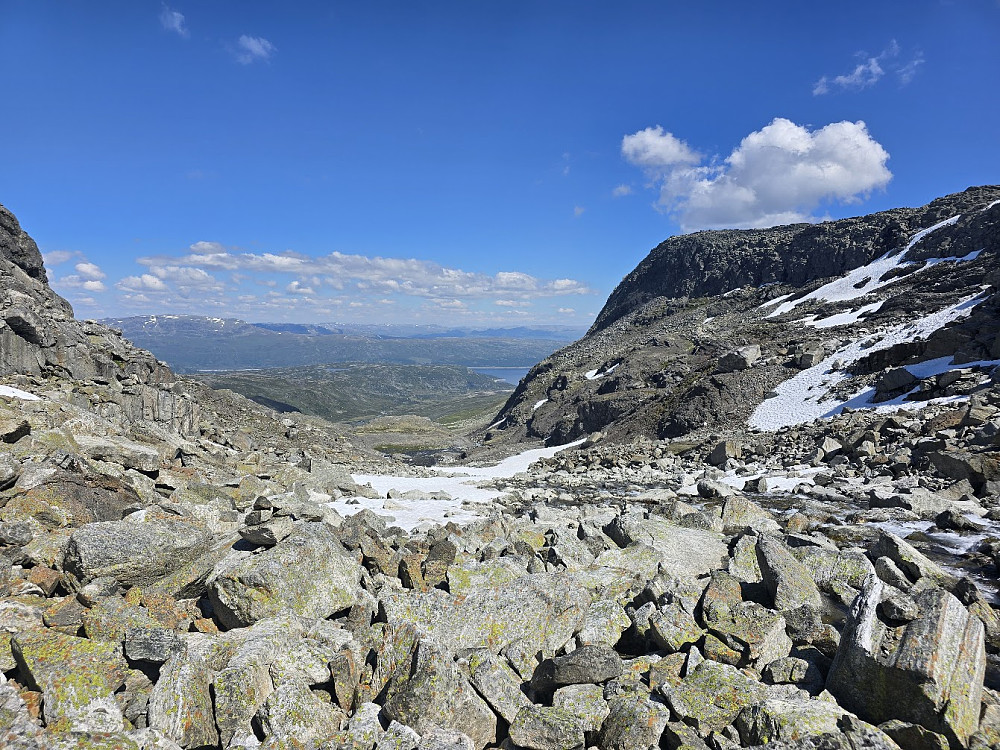 På vei ned mot Veslebotn. Rett før jeg møtte folk