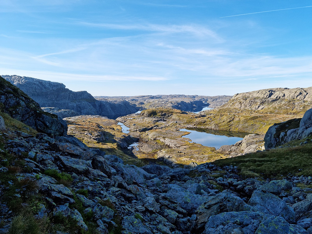 Ganske vilt landskap her oppe