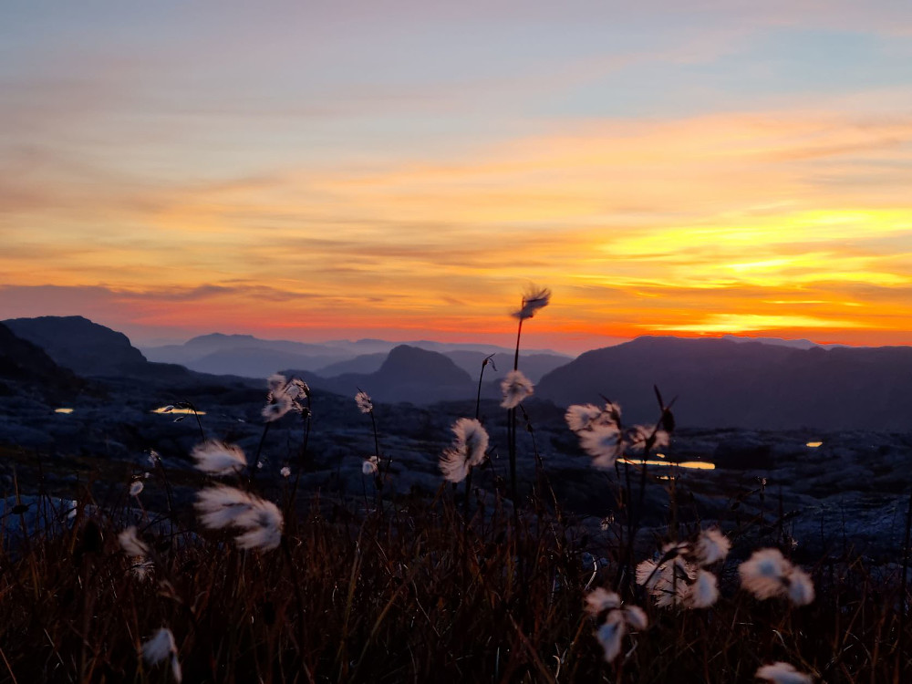 Fin solnedgang begge kveldene