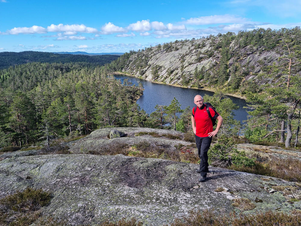Utsikt tilbake over Bergstjønn 