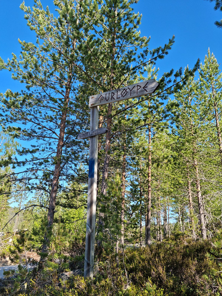 Skilt på p-plassen