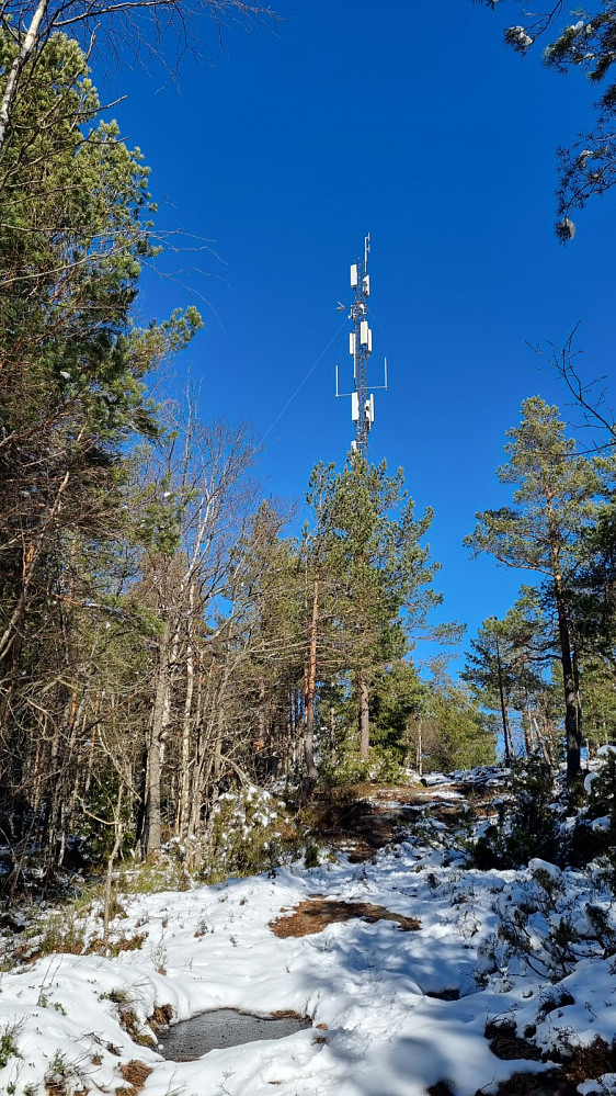 Mobilmasta på Fløyheia