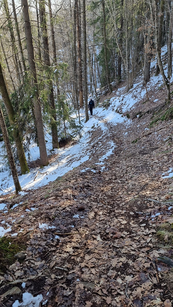 Endelig litt sti uten nysnø