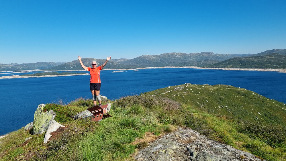 Bursdagsbarnet på toppen