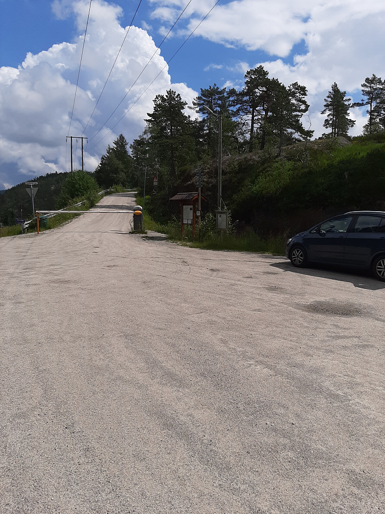 Her parkerte jeg.