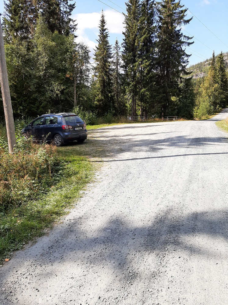 Nystaul parkeringslomme.