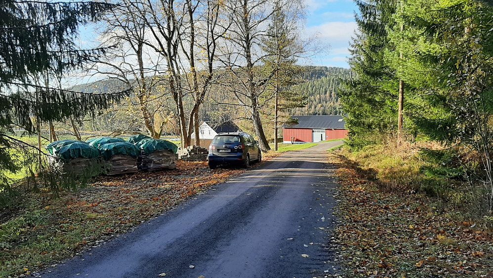 Her parkerte jeg.