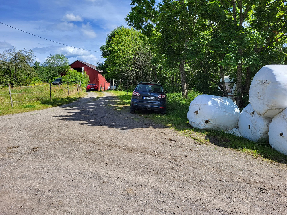 Her parkerte jeg.