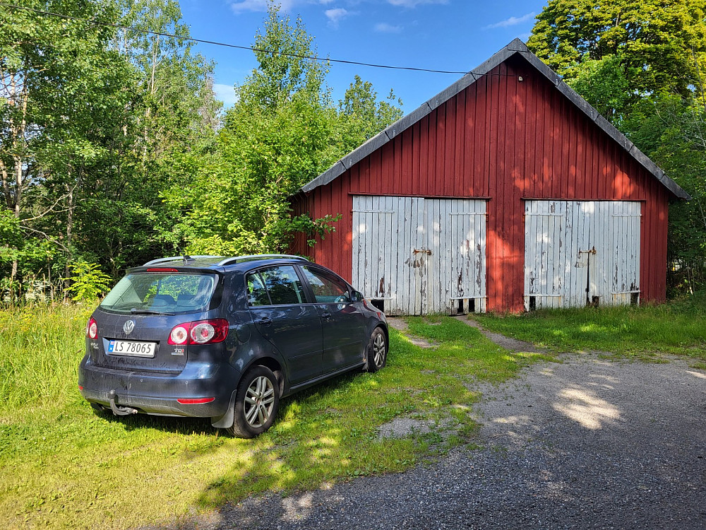 Her parkerte jeg.