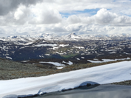 Sulefjellet og -tinden frå Skyrifjellet