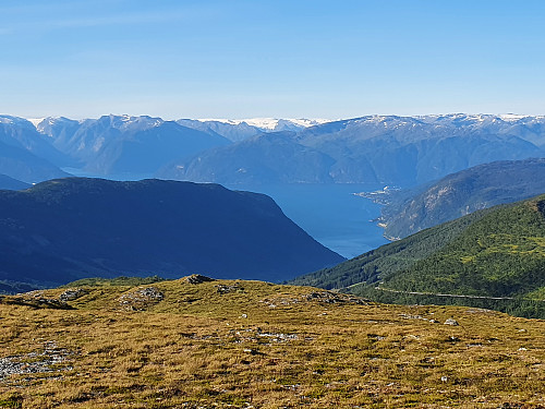 Frå Sopandefjellet mot Vangsnes