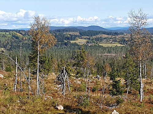 Utsikt fra øst for toppen av Styggberget