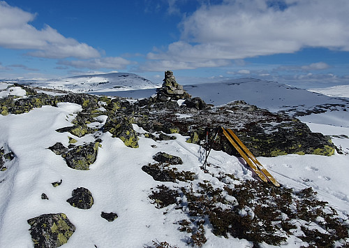 Søndre Storbekkfjellet, toppene nordover bak.