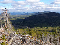 Trollsberget. Mot resten av tinderekka