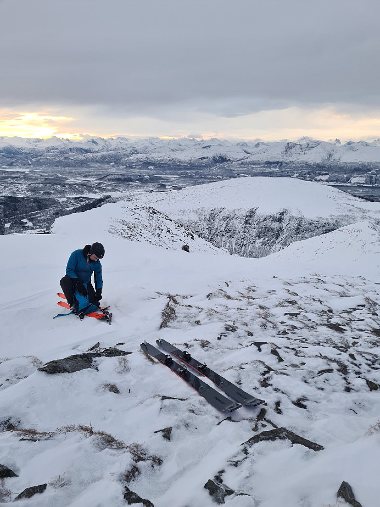 På toppen