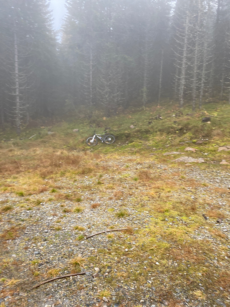 Enden av veien. Her er det bare å gå rett opp. Beste rutevalget var på returen.