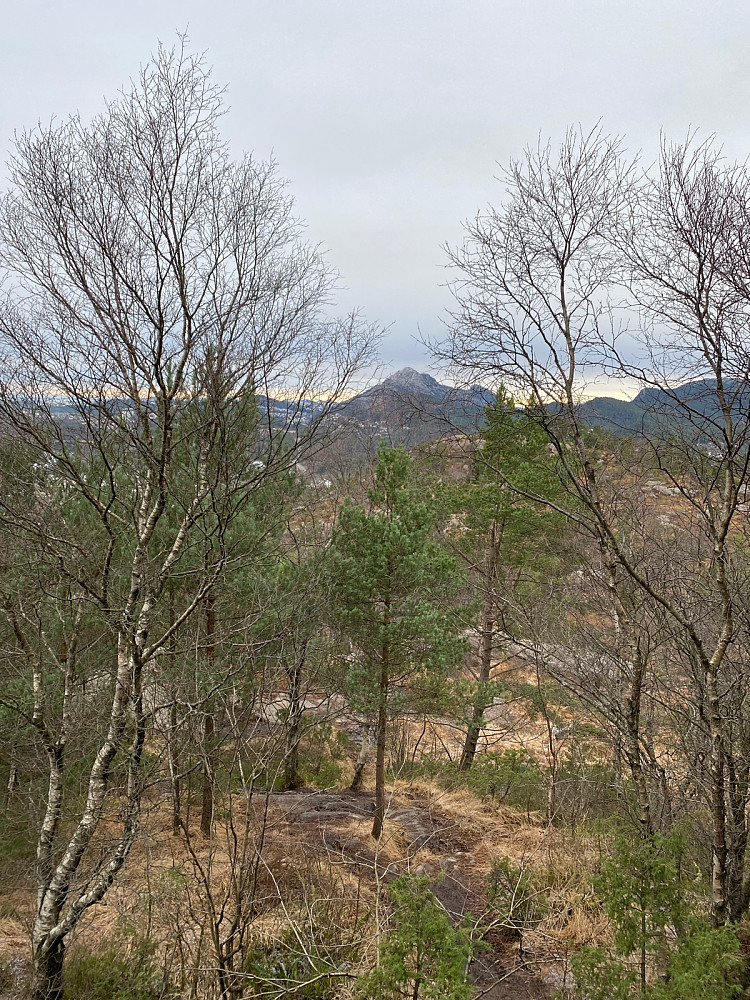 Fra toppen mot Lyderhorn