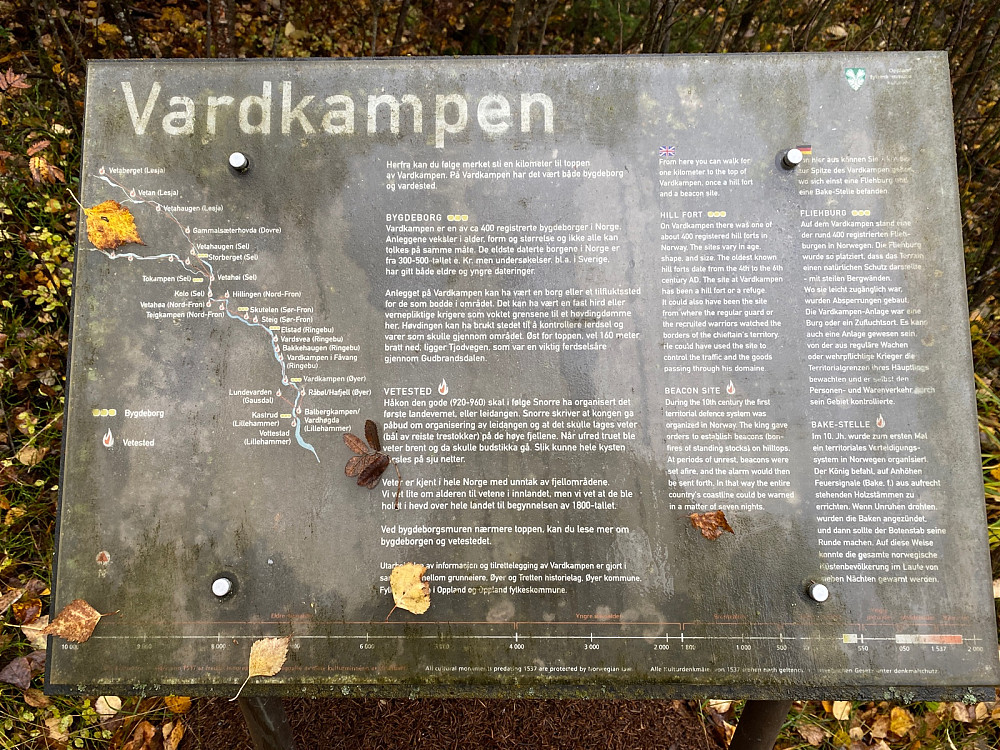 Infotavle ved start