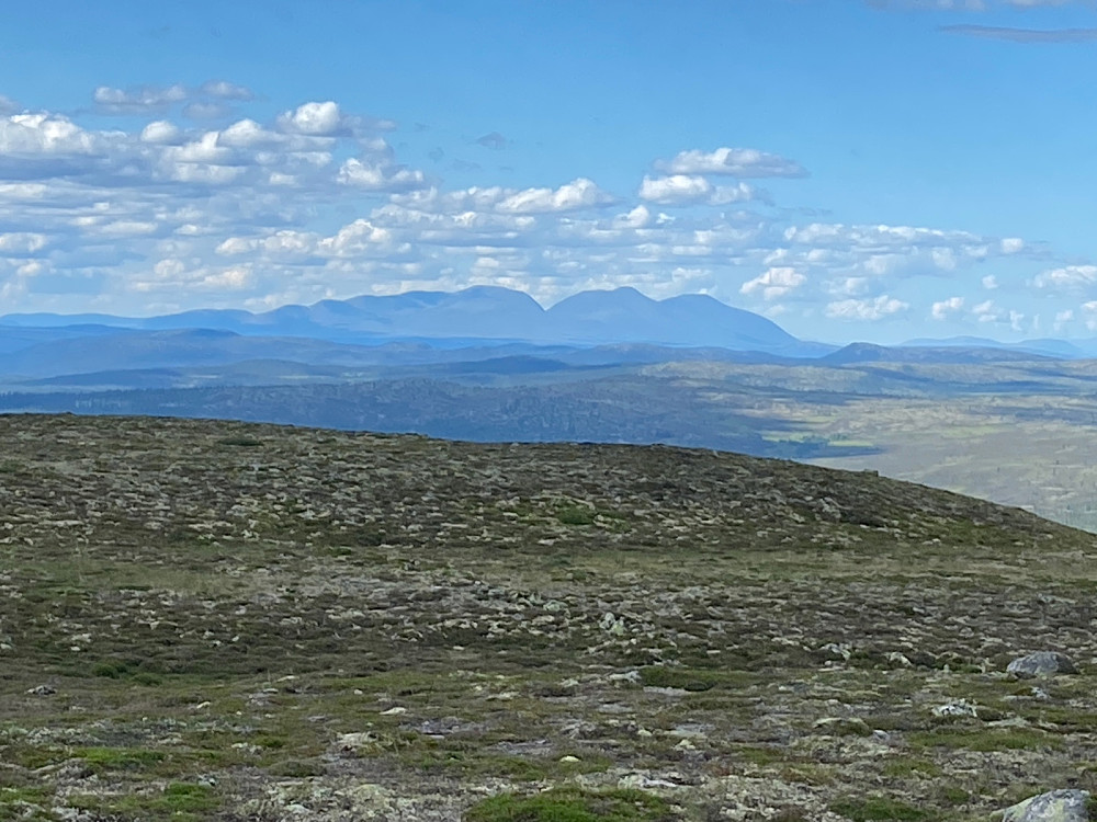 Sølen-toppene vises neste fra overalt