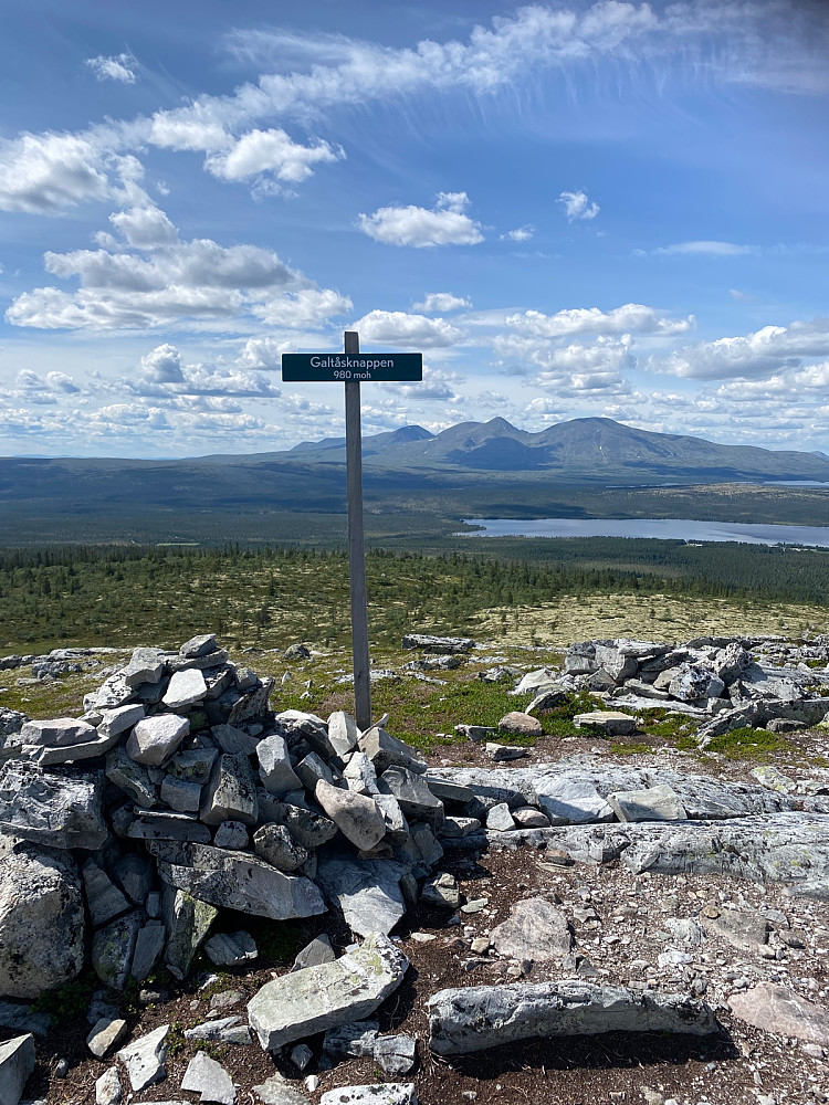 På toppen etter litt over en time