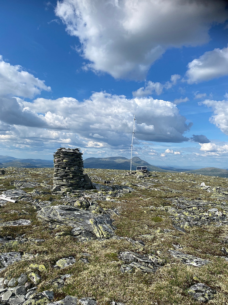 Toppen. Med Sålekinna i bakkant