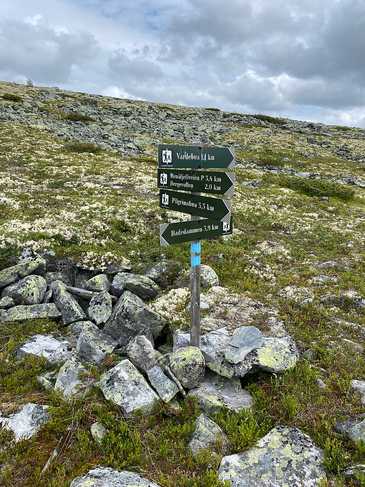 Passert på nedsiden av Nordtoppen